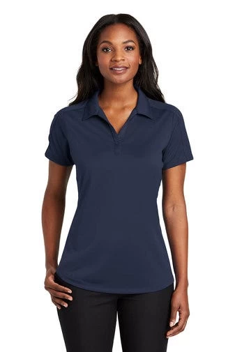 Port Authority Shirts: Women's L569 TN True Navy Diamond Jacquard Ladies Polo 3 Port Authority Shirts: Women's L569 TN True Navy Diamond Jacquard Ladies Polo