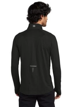 Ogio Shirts: Men's OE335 BLK Black Endurance Nexus 1/4-Zip Pullover 7 Ogio Shirts: Men's OE335 BLK Black Endurance Nexus 1/4-Zip Pullover -Work Clothes Discount Store 6671 blacktop 2 oe335blacktopmodelback2 337w