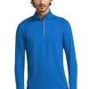 Ogio Shirts: Men's OE335 EBLU Electric Blue Endurance Nexus 1/4-Zip Pullover