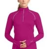 Ogio Shirts: Women's LOE335 PNK Flush Pink Nexus 1/4-Zip Pullover