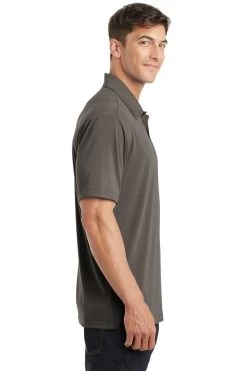 Port Authority Shirts: Men's K568 GS Grey Smoke Cotton Touch Performance Polo -Work Clothes Discount Store 6673 greysmoke 3 k568greysmokemodelsidesmoke 1200w