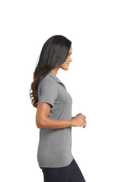 Port Authority Shirts: Women's L568 FG Frost Grey Ladies Cotton Touch Performance Polo 6 Port Authority Shirts: Women's L568 FG Frost Grey Ladies Cotton Touch Performance Polo -Work Clothes Discount Store 6674 frostgrey 3 l568frostgreymodelside 1200w
