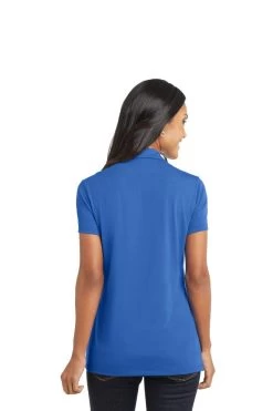 Port Authority Shirts: Women's L568 SB Strong Blue Ladies Cotton Touch Performance Polo -Work Clothes Discount Store 6674 strongblue 2 l568strongbluemodelback 1200w