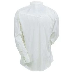 Wrangler Shirts: Men's Light Tan 75226 TN Western Dobby Stripe Long Sleeve Shirt