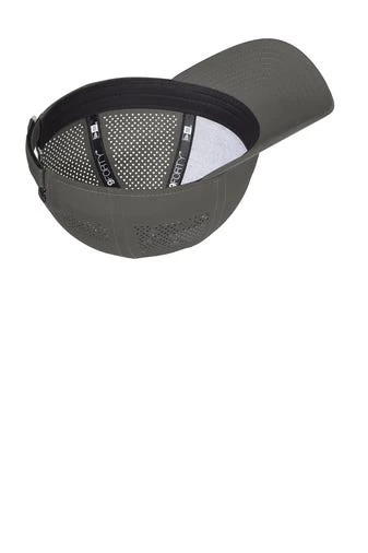New Era Hats: Men's NE406 GA Graphite Perforated Performance Cap 5 New Era Hats: Men's NE406 GA Graphite Perforated Performance Cap - Image 3