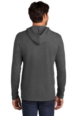 District Sweatshirts: Men's DT571 WC Washed Coal Featherweight French Terry Hoodie -Work Clothes Discount Store 9747 washedcoal 2 dt571washedcoalmodelback 337w