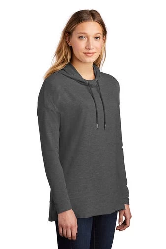 District Sweatshirts: Women's DT671 WC Washed Coal Featherweight French Terry Hoodie 4 District Sweatshirts: Women's DT671 WC Washed Coal Featherweight French Terry Hoodie - Image 2