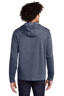 Sport-Tek Jackets: Men's ST293 TNVH True Navy Heather PosiCharge Tri-Blend Wicking Fleece Full-Zip Hooded Jacket 7 Sport-Tek Jackets: Men's ST293 TNVH True Navy Heather PosiCharge Tri-Blend Wicking Fleece Full-Zip Hooded Jacket -Work Clothes Discount Store 9760 truenavyhthr 2 st293truenavyhthrmodelback 337w