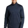 Port Authority Sweatshirts: Men's F248 DBNH Dress Blue Navy Heather Diamond 1/4 Zip Pull Over 2 Port Authority Sweatshirts: Men's F248 DBNH Dress Blue Navy Heather Diamond 1/4 Zip Pull Over -Work Clothes Discount Store 9820 dressblnyhe 1 f248dressblnyhemodelfront 337w