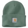 Carhartt Hats: Unisex A18 G56 Leaf Green Acrylic Watch Cap -Work Clothes Discount Store a18g56 1