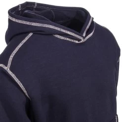 Ariat Work FR Sweatshirts: FR Polartec Men's 10013514 Insulated Water-Resistant Navy Blue Hoodie -Work Clothes Discount Store ariat 10013514 nvy cd 01