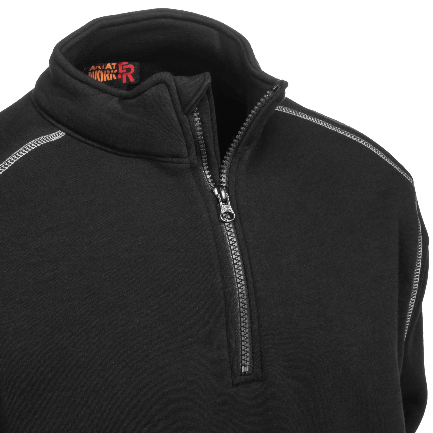 Ariat Sweatshirts: Men's 10015949 Black Flame-Resistant Polartec Quarter-Zip Sweatshirt 4 Ariat Sweatshirts: Men's 10015949 Black Flame-Resistant Polartec Quarter-Zip Sweatshirt - Image 2