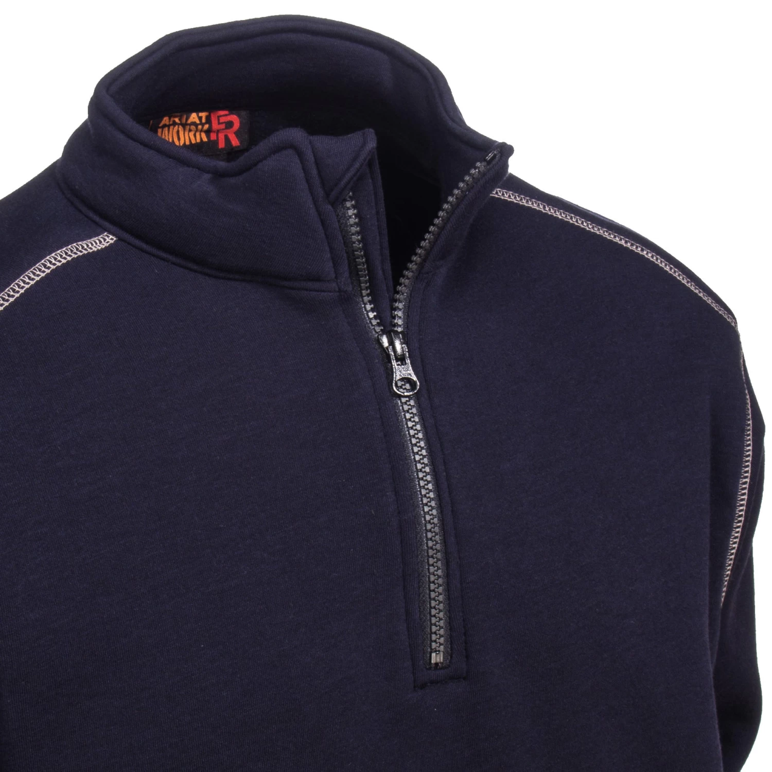 Ariat Sweatshirts: Men's 10015950 Flame-Resistant Blue Quarter-Zip Sweatshirt 4 Ariat Sweatshirts: Men's 10015950 Flame-Resistant Blue Quarter-Zip Sweatshirt - Image 2