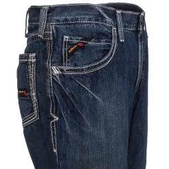 Ariat Work FR Jeans: Men's FR M4 Boundary 10016173 Clay Boot Cut Jeans