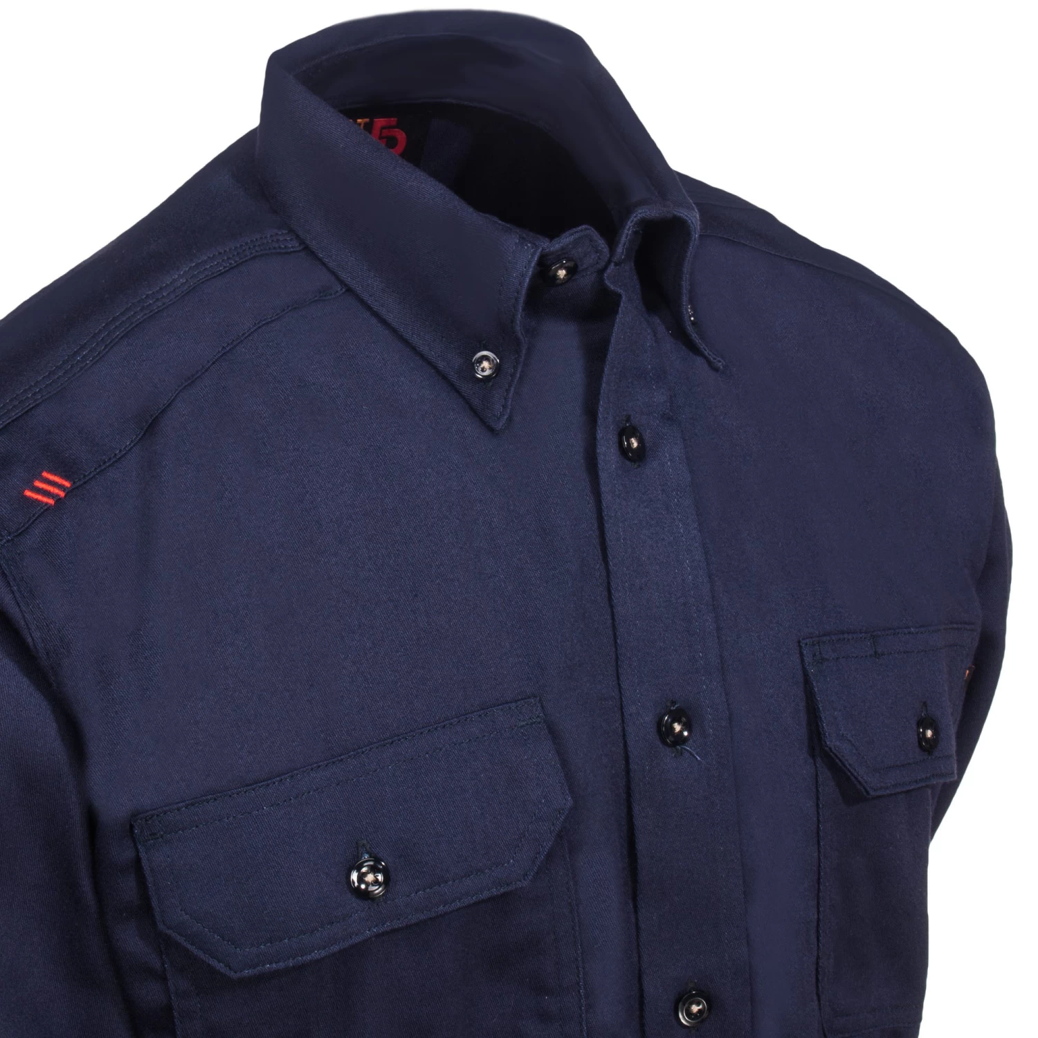 Ariat Work FR Shirts: 10018816 Solid Navy FR Long-Sleeve Men's Button-Down Work Shirt 3 Ariat Work FR Shirts: 10018816 Solid Navy FR Long-Sleeve Men's Button-Down Work Shirt