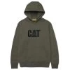 Caterpillar Sweatshirts: Men's W10646 13037 Army Moss Heather Trademark Hooded Sweatshirt -Work Clothes Discount Store armymossheatheredit