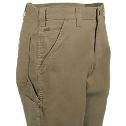 Carhartt Pants: Men's B324 DKH Dark Khaki Relaxed Fit Cotton Pants -Work Clothes Discount Store b324dkh carharttr 01