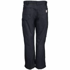 Carhartt Pants: Men's B342 BLK Black Ripstop Cotton Cargo Work Pants -Work Clothes Discount Store b342blk carharttb 01
