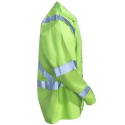 Black Stallion Jackets: Men's JF1012 LM Hi Vis Lime Green FR Welding TruGuard 200 Jacket -Work Clothes Discount Store black stallion jf1012 lm r 01