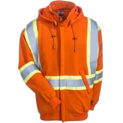 Black Stallion FR Sweatshirts: JF1332 OR Hi Vis Orange TruGuard Sweatshirt -Work Clothes Discount Store black stallion jf1332 or f 01