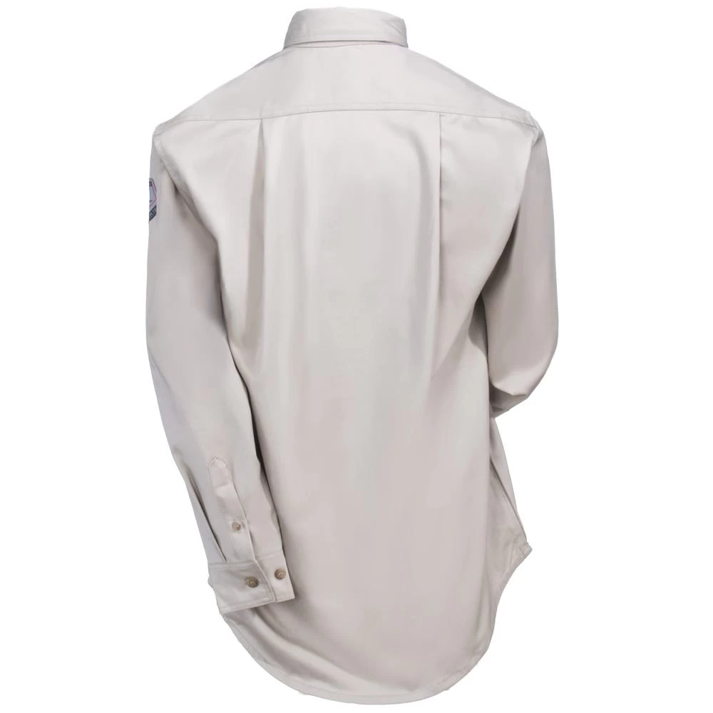 Black Stallion Shirts: Men's WF2110 ST Flame-Resistant TruGuard 300 FR Khaki Long-Sleeve Button-Down Shirt 3 Black Stallion Shirts: Men's WF2110 ST Flame-Resistant TruGuard 300 FR Khaki Long-Sleeve Button-Down Shirt