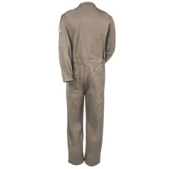Bulwark Coveralls: Men's CEB2 KH Flame-Resistant Cotton Khaki Coveralls -Work Clothes Discount Store bulwark ceb2kh b 01