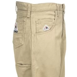 Bulwark Pants: Men's Flame-Resistant PLJ6 KH Khaki Excel Canvas Pants