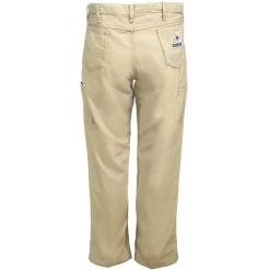 Bulwark Pants: Men's Flame-Resistant PLJ6 KH Khaki Excel Canvas Pants -Work Clothes Discount Store bulwark plj6khj b 01