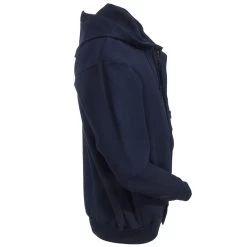 Bulwark Sweatshirts: Men's SEH4 NV Navy Flame-Resistant Hooded Zip-Up Sweatshirt
