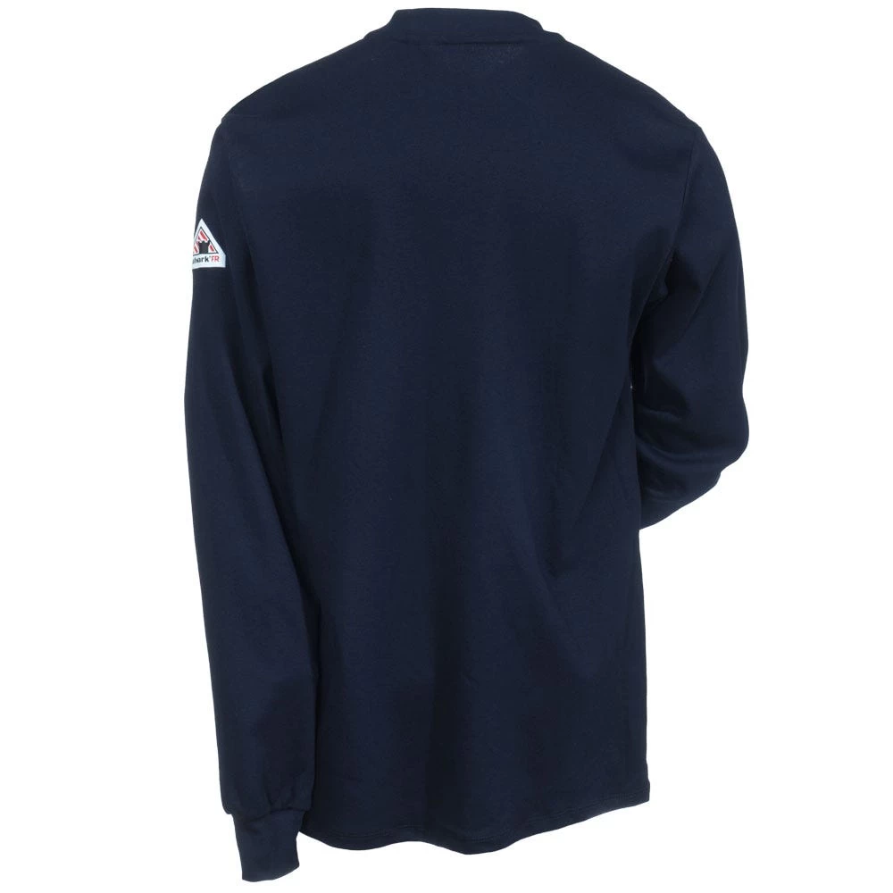 Bulwark Shirts: Men's Flame-Resistant SEL2 NV Navy Henley Work Shirt 5 Bulwark Shirts: Men's Flame-Resistant SEL2 NV Navy Henley Work Shirt - Image 3