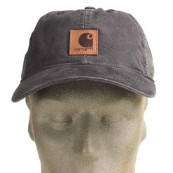 Carhartt Hats: Men's 100289 001 Black Canvas Odessa Cap