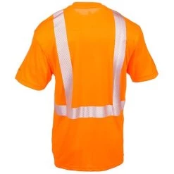 Carhartt Force Shirts: Men's Force Orange 100495 824 Hi Vis Short Sleeve Work Shirt -Work Clothes Discount Store carhartt 100495824 b 01