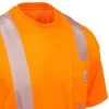 Carhartt Force Shirts: Men's Force Orange 100495 824 Hi Vis Short Sleeve Work Shirt -Work Clothes Discount Store carhartt 100495824 cd 01