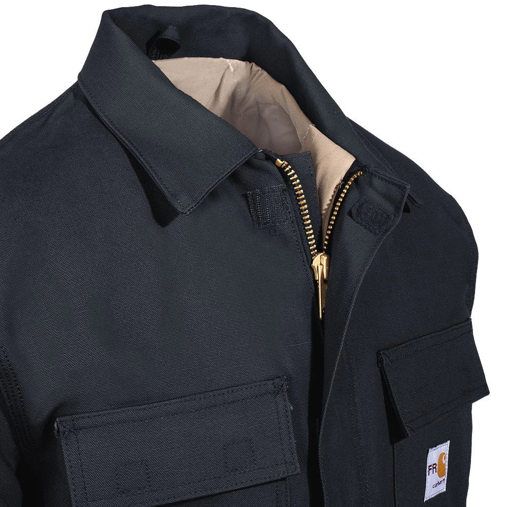Carhartt Coats: Men's 101618 001 Flame Resistant Cotton Duck Lined Coat 4 Carhartt Coats: Men's 101618 001 Flame Resistant Cotton Duck Lined Coat - Image 2