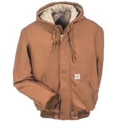 Carhartt Jackets: Men's Cotton Duck 101621 211 Flame Resistant Active Jacket -Work Clothes Discount Store carhartt 101621 211 f 01