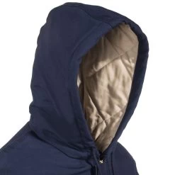 Carhartt Jackets: Men's 101621 410 FR Duck Navy Blue Jacket -Work Clothes Discount Store carhartt 101621 410 h 01