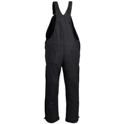 Carhartt Overalls: Men's 101626 001 Black FR Quilt Lined Cotton Duck Bib Overalls