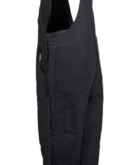 Carhartt Overalls: Men's 101626 001 Black FR Quilt Lined Cotton Duck Bib Overalls -Work Clothes Discount Store carhartt 101627 001 l 01