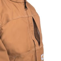 Carhartt Jackets: Men's 102179 211 Carhartt Brown FR Full Swing Quick Duck Jacket -Work Clothes Discount Store carhartt 102179 211 b 01 5
