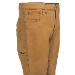 Carhartt Pants: Men's 102517 918 Brown Hickory Rigby Rugged Flex Canvas Five-Pocket Pants -Work Clothes Discount Store carhartt 102517 918 r 01