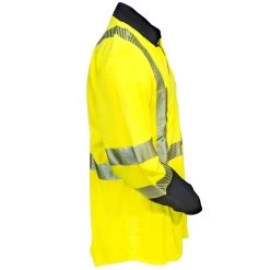 Carhartt Shirts: Force Hybrid FR High Vis 102843 323 Button Down Shirt -Work Clothes Discount Store carhartt 102843323 r 01