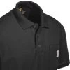 Carhartt Shirts: Men's K570 BLK Black Contractor's Work Pocket Polo Shirt -Work Clothes Discount Store carhartt k570 blk cd 01
