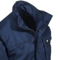 CAT Apparel Jackets: Men's 1310012 57E Navy Flame-Resistant Heavyweight Insulated Jacket -Work Clothes Discount Store cat 1310012 nvy cd 01