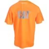 CAT Apparel Shirts: Men's 1510499 607 Hi Vis Orange Trademark Shirt