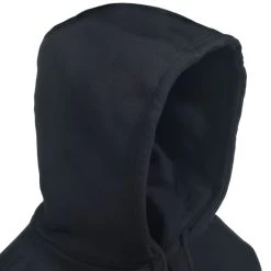 Caterpillar Sweatshirts: Men's 1910709 016 Black Hooded Trademark Banner Sweatshirt -Work Clothes Discount Store cat 1910709 blk h 01