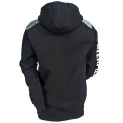 CAT Apparel Sweatshirts: Men's 1910802 016 Black Logo Panel Hooded Sweatshirt