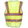 CAT Apparel Vests: 1322029 407 Hi Vis Yellow 5 Point Breakaway Safety Vest -Work Clothes Discount Store cat apparel 1322029 407 b 01