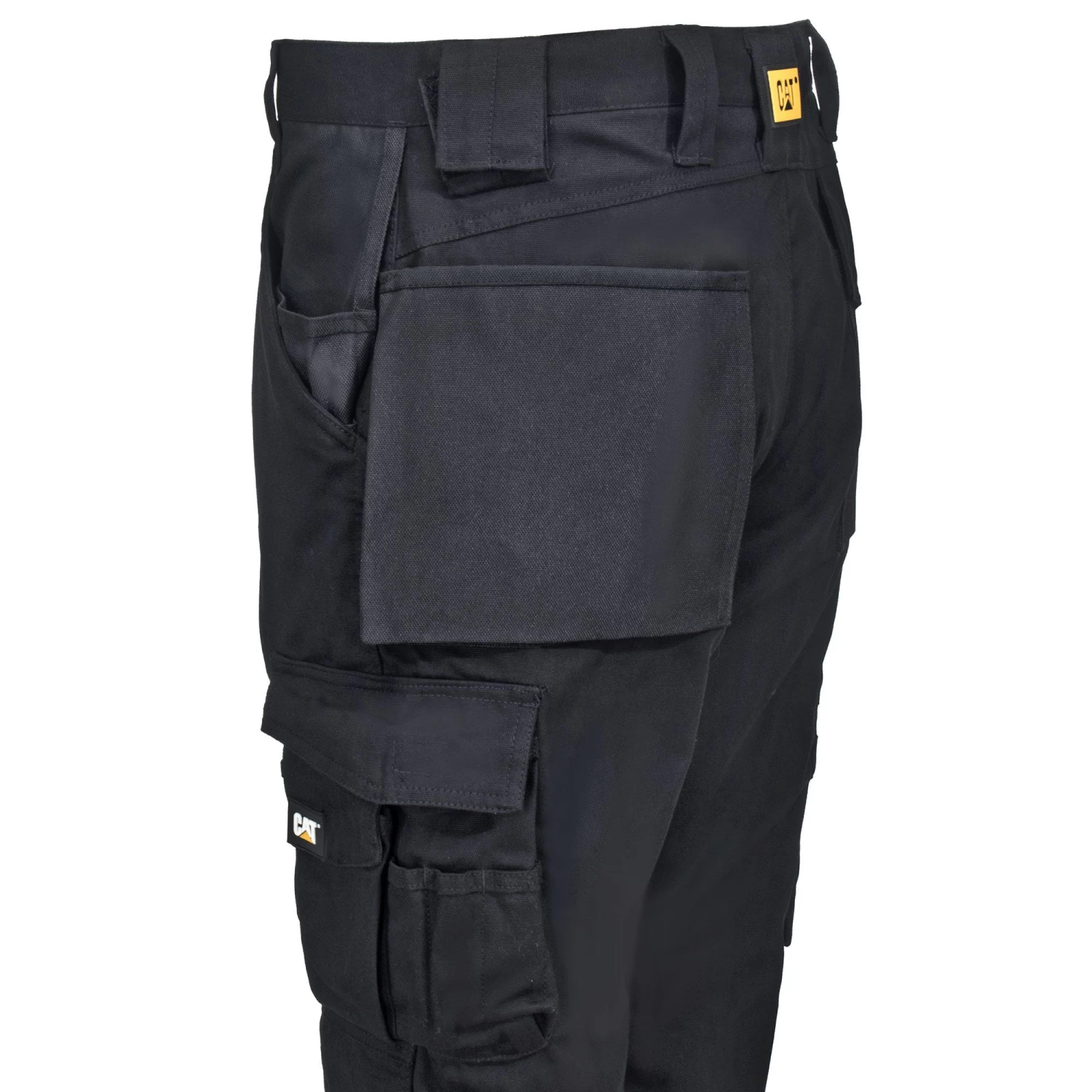 CAT Apparel Pants: Men's C172 016 Black Multi-Pocket Trademark Trousers 5 CAT Apparel Pants: Men's C172 016 Black Multi-Pocket Trademark Trousers - Image 3