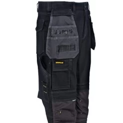 CAT Apparel Pants: Men's 1810008 10109 Water-Resistant Black/Graphite H2O Defender Pants