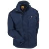 CAT Apparel Jackets: Men's 1310012 57E Navy Flame-Resistant Heavyweight Insulated Jacket -Work Clothes Discount Store cat 1310012 nvy f 01